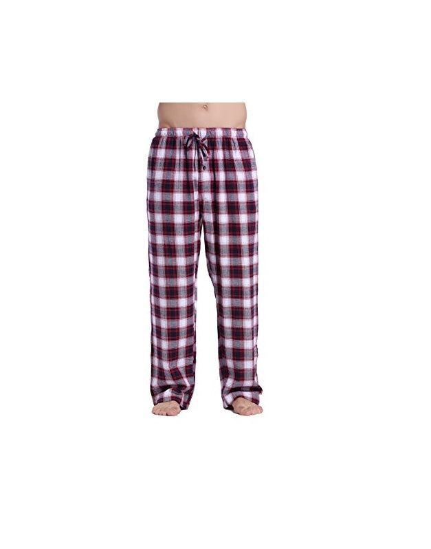 CYZ Men's 100% Cotton Super Soft Flannel Plaid Pajama Pants