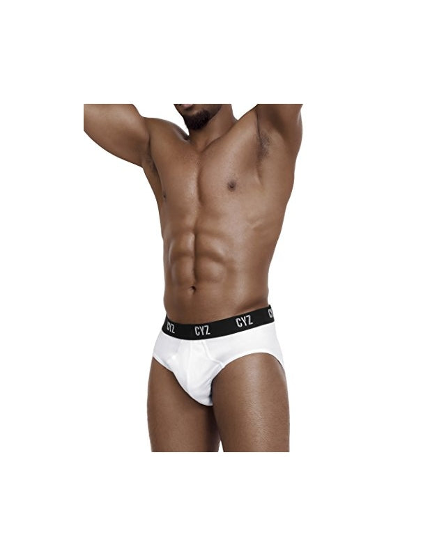CYZ Men's 3-PK Cotton Stretch Hip Briefs